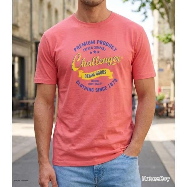 CHALLENGER TEE3004C Tee shirt imprim� manches courtes en coton jersey pour un confort estival absolu