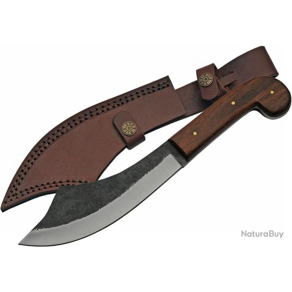 Scimitar Style Hunter Lame Inox Bois Brun 1254