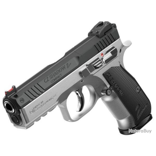PISTOLET CZ SHADOW 2 COMPACT INDUSTRIAL BLACK 9�19 2 CHARGEURS