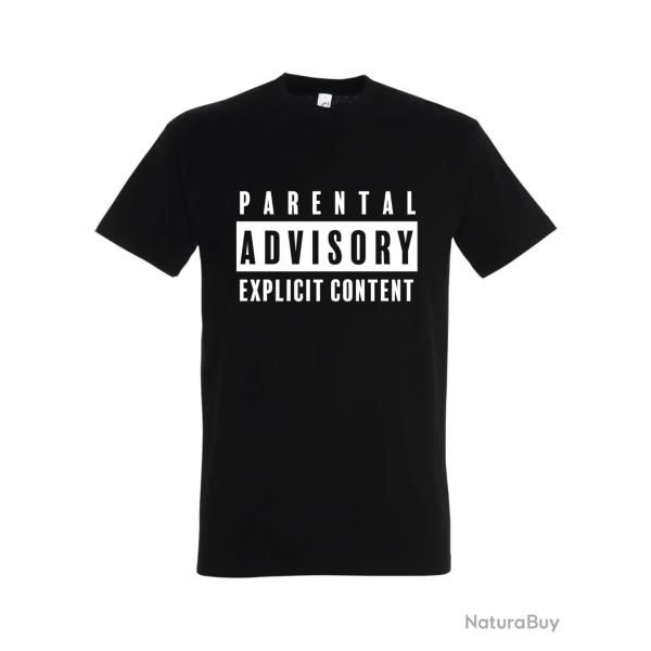 T-shirt 100% Coton Parental Advisory