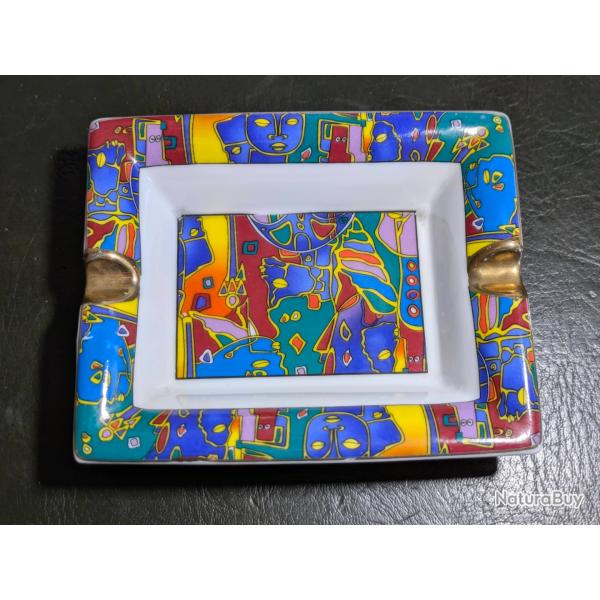 Cendrier c�ramique �maill�e pop art So French D�cor du Galion - vide-poche