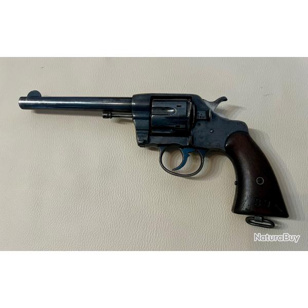 COLT 1901 DA US NAVY Cal 38 Long Colt avec �tui cuir r�glementaire