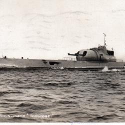 Carte postale Sous-marin "Surcouf" -N&deg;7768