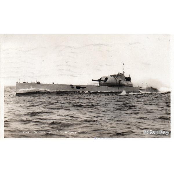Carte postale Sous-marin "Surcouf" -N�7768