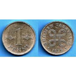 Finlande 1 Penni 1976 Piece Europe Penny