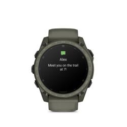 MONTRE GPS GARMIN TACTIX 8 AMOLED CERAKOTE 51 SAPPHIRE BRACELET VERT