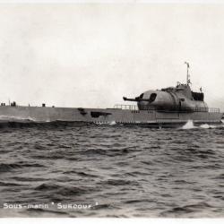 Carte postale Sous-marin Surcouf -N&deg;7769