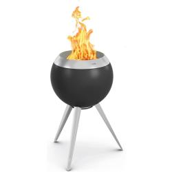 Brasero sans Fum&eacute;e Pied Haut Acier Inoxydable &Eacute;maill&eacute; &agrave; Faible Fum&eacute;e LIVRAISON OFFERTE