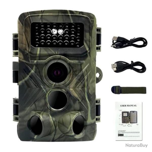 HD Cam�ra Chasse Nocturne PR3000 16MP 1080P 34 LEDS 0.2s D�clenchement IP54 �tanche