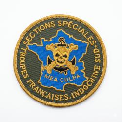 Sections Sp&eacute;ciales Troupes Fran&ccedil;aise Indochine Sud  Patch brod&eacute; 85 mm
