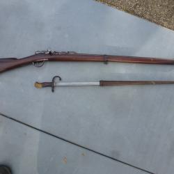 Fusil GRAS bataillon scolaire mod&egrave;le 1874