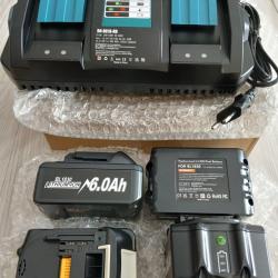 Lot NEUF chargement: Chargeur et 4 batteries adaptable machine Makita