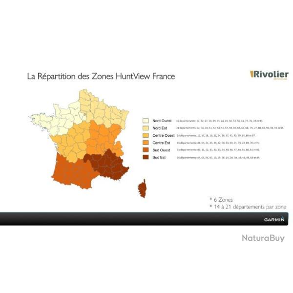 Carte Garmin Huntview France