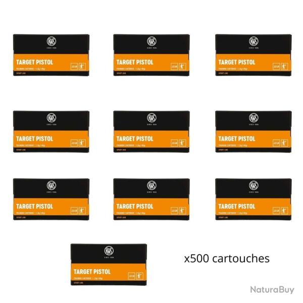 Munitions RWS cal.22lr target pistol par 500