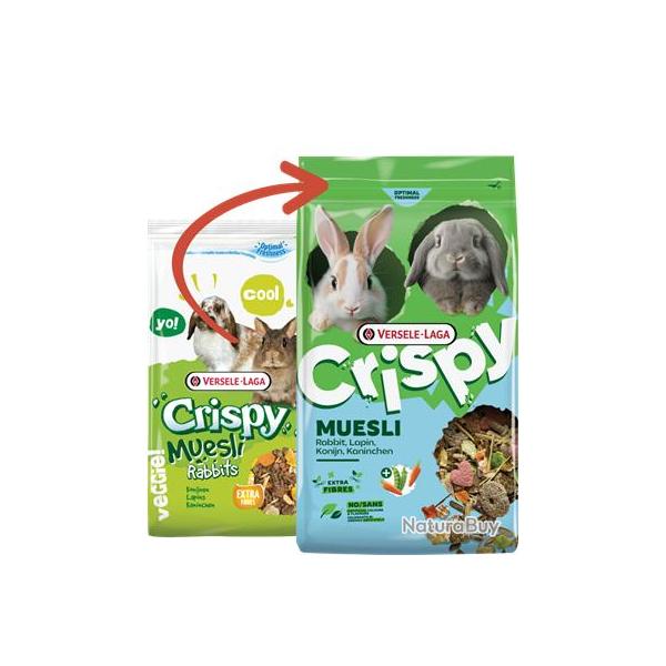 CRISPY MUESLI RABBIT 20KGS NEW