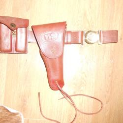 holster en cuir complet pour Colt 45