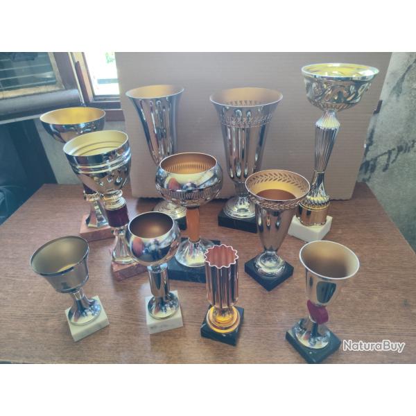 Lot de coupes pour comp�titions sportives