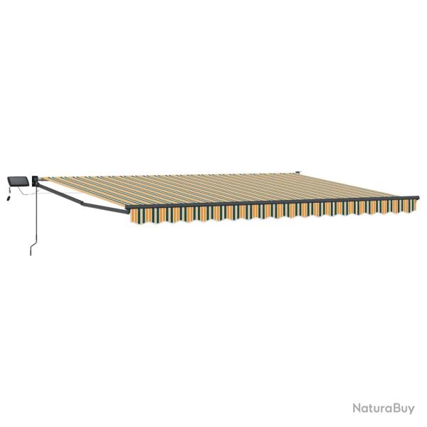 Store r�tractable manuel avec LEDs Vert et jaune 4 � 3 m