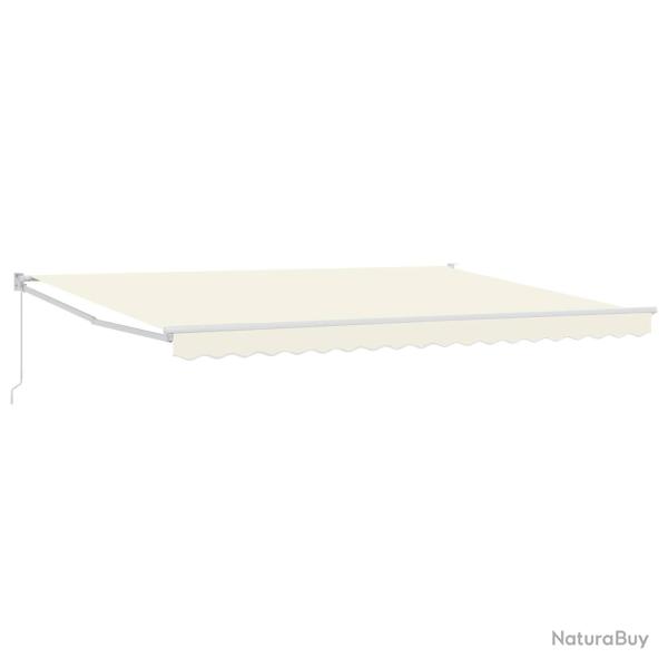 Auvent r�tractable manuel Cr�me 4 x 2 m
