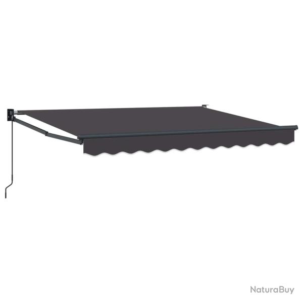 Auvent r�tractable manuel Anthracite 3 x 2 m
