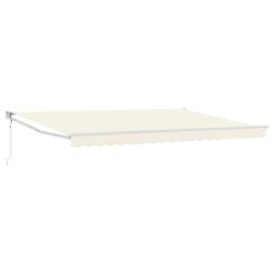 Auvent r&eacute;tractable &eacute;lectrique Cr&egrave;me 4 x 2 m