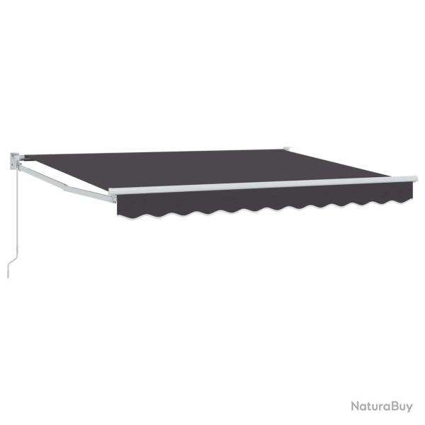 Auvent r�tractable manuel Anthracite 3 x 2 m