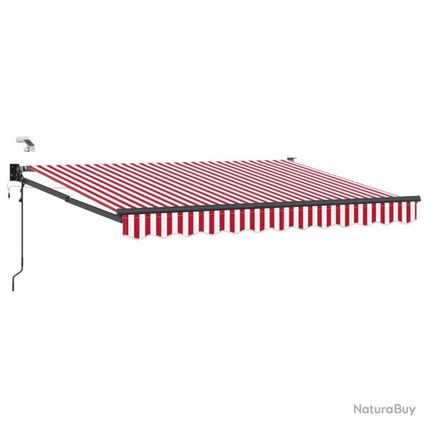 Auvent r�tractable �lectrique Rouge et blanc 3 x 2,5 m
