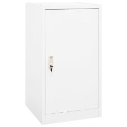 Armoire &agrave; selles Blanc 53x53x105 cm Acier
