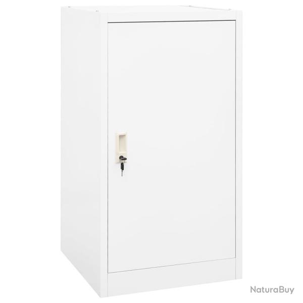 Armoire � selles Blanc 53x53x105 cm Acier
