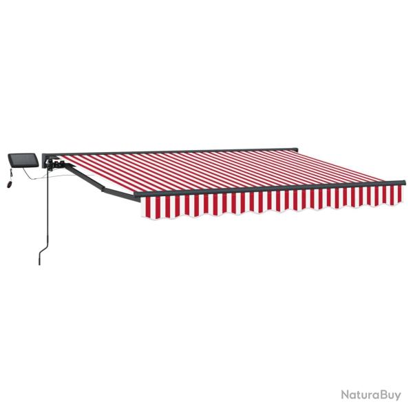 Cadre de store manuel avec LEDs Rouge et Blanc 3 x 2,5 m