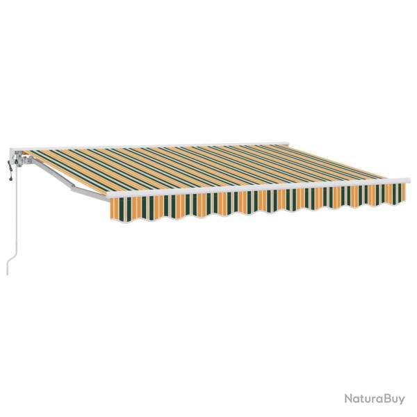 Auvent r�tractable �lectrique Vert et jaune 3,5 x 2,5 m