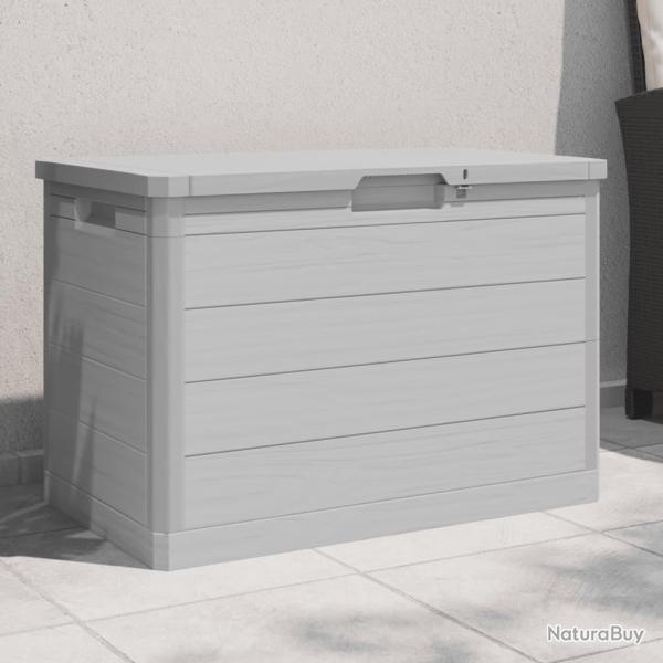 Bo�te � coussins d'ext�rieur gris 77,5x44,5x53 cm polypropyl�ne