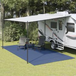 Tapis de tente bleu 6x3 m
