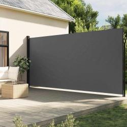 Auvent lat&eacute;ral r&eacute;tractable anthracite 200x500 cm