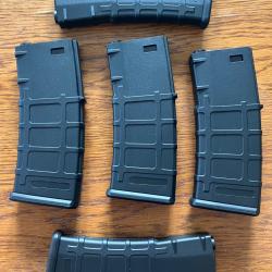 5 chargeurs AEG pour M4 E&C