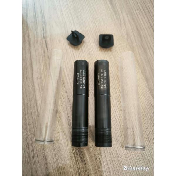 2 Chokes GEMINI Ext�rieur +5 cm invector Plus Cal 12 - M