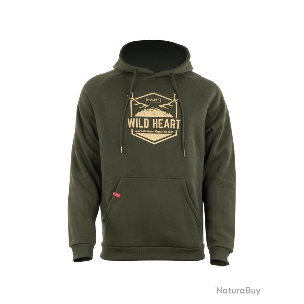 Pull sweatshirt HART branded-H wild heart kaki