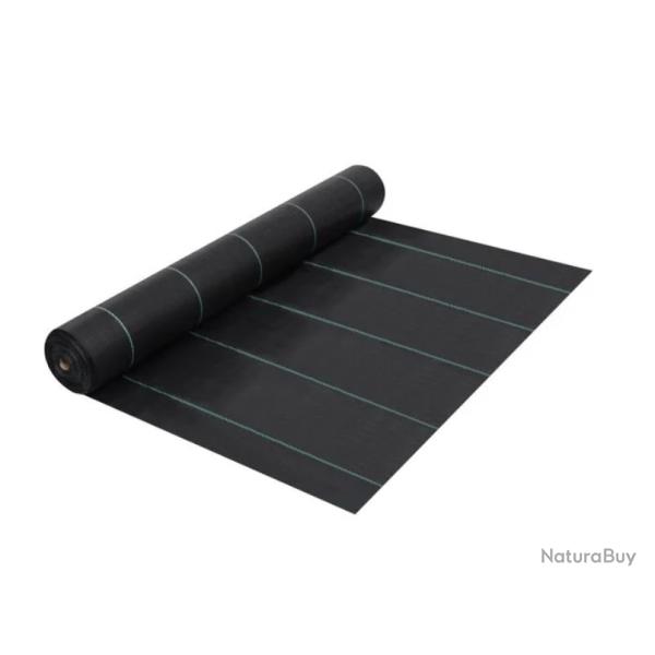 Toile paillage polypropyl�ne noir 2x5 m anti mauvaises herbes perm�able