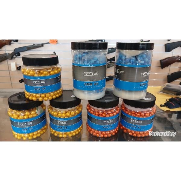 Lot de billes calibre 43  - PAB 43 - CKB 43 - PAB43