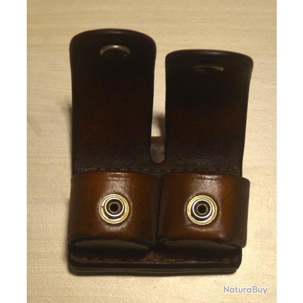 Double �tui speed loader Cuir