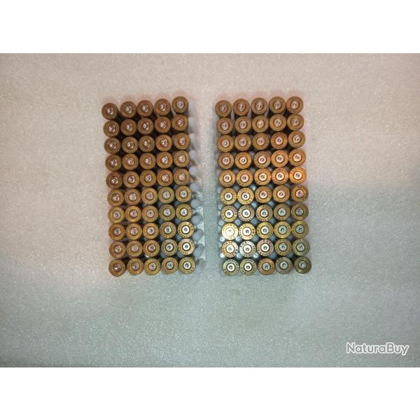 Lot 100 douilles 22 Hornet RWS tir�es 1x