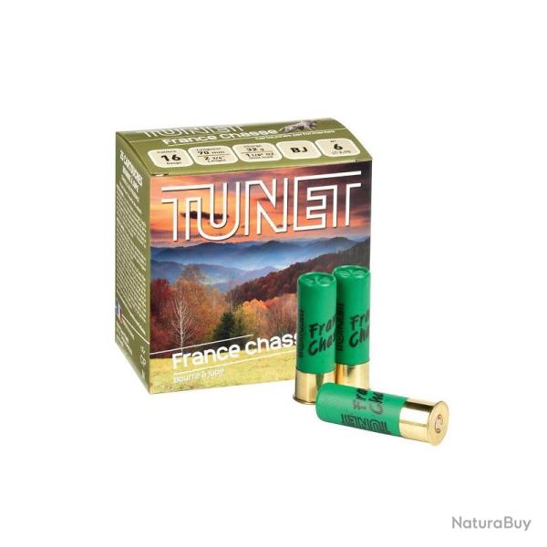 Cartouches TUNET FRANCE CHASSE calibre 16/70mm BJ 32g n�8 x25
