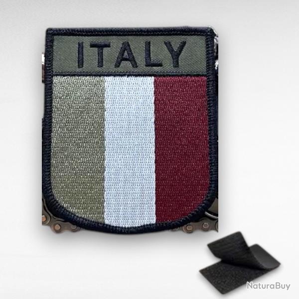 ECUSSON ITALY DRAPEAU ITALIE TACTIQUE SCRATCH 6.5CM X 8CM ARMEE MILITARIA PATCH
