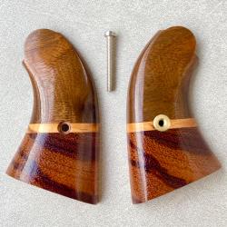 Plaquettes Noyer et Zebrano vernis Remington 1858