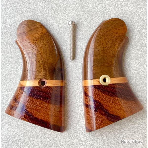 Plaquettes Noyer et Zebrano vernis Remington 1858