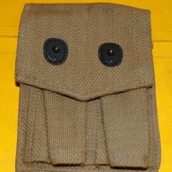 PORTE MAGASINS AMERICAIN POUR 45  EN TISSU DE 1944 WWII DE FABRICATION ANGLAISE BRITISH MODE, MODELE