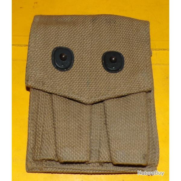 PORTE MAGASINS AMERICAIN POUR 45  EN TISSU DE 1944 WWII DE FABRICATION ANGLAISE BRITISH MODE, MODELE