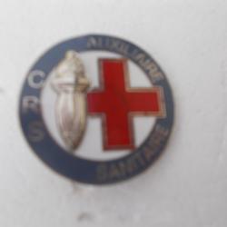 insigne CRS ,auxiliaire sanitaire,num&eacute;rot&eacute;,neuf!!