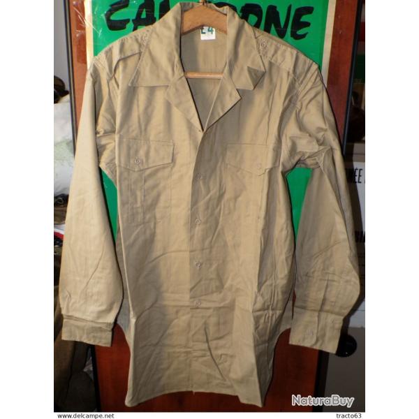 CHEMISE MILITAIRE DE L'ARMEE FRANCAISE ,Taille 4 L SOIT XL EN CIVIL, FABRICATION FRANCAISE A NANTES