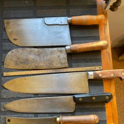 Couteaux de cuisine tres anciens